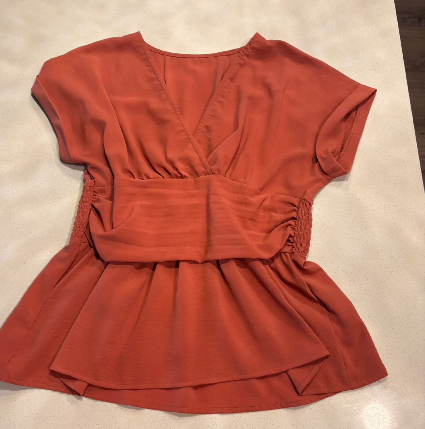 SHEIN Peplum Top - Rust Colour thumbnail