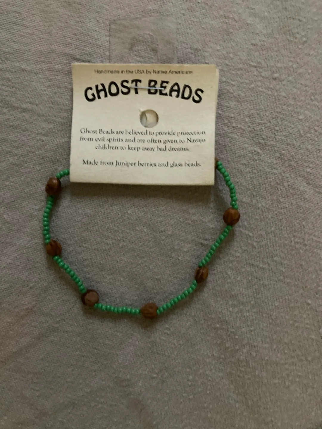 Ghost Beads Bracelet - Handmade Native American thumbnail