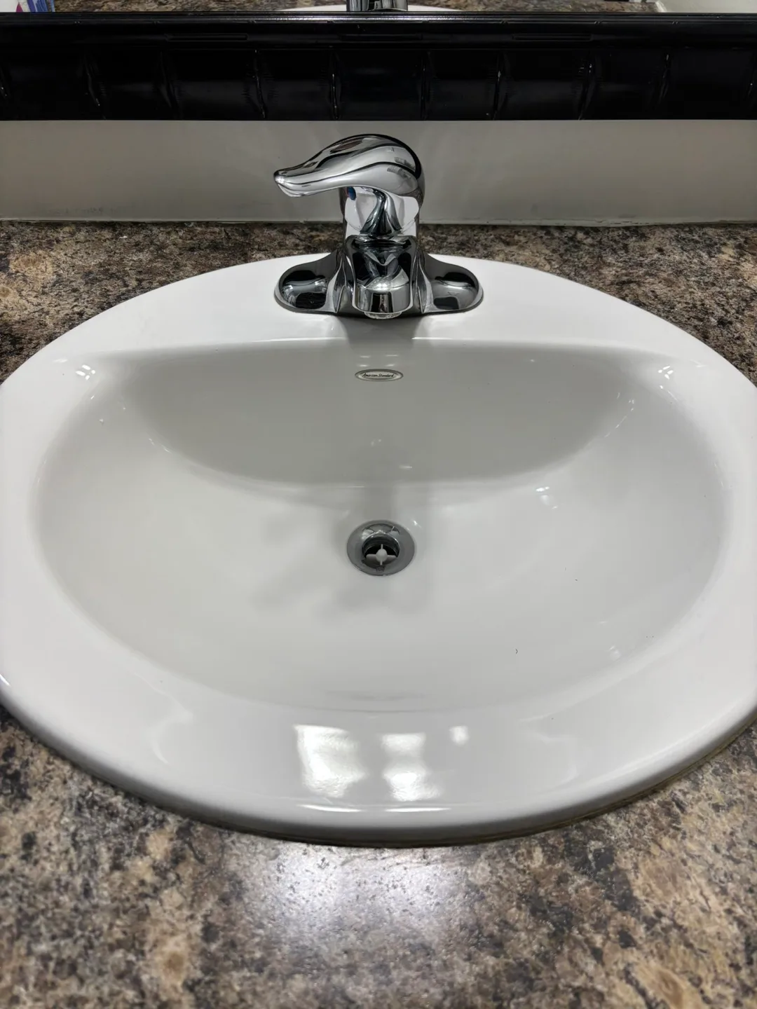 American Standard White Bathroom Sink thumbnail