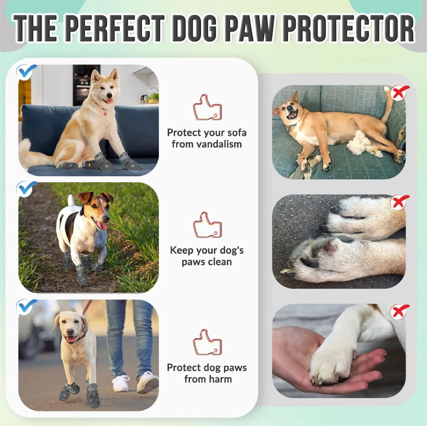 Dog Boots Waterproof Walking Hiking Shoes image indicator(7)