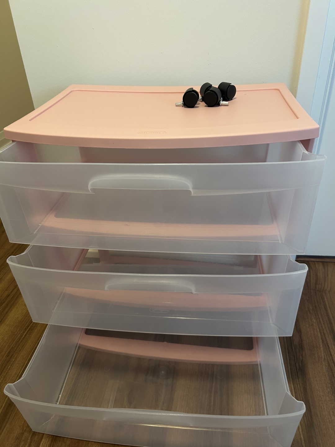 Sterilite 3-Drawer Wide Weave Tower - Pink - photo 2