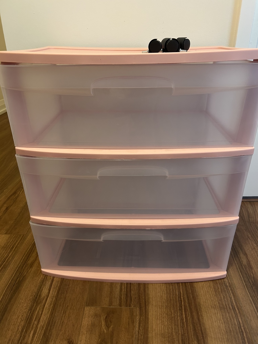 Sterilite 3-Drawer Wide Weave Tower - Pink