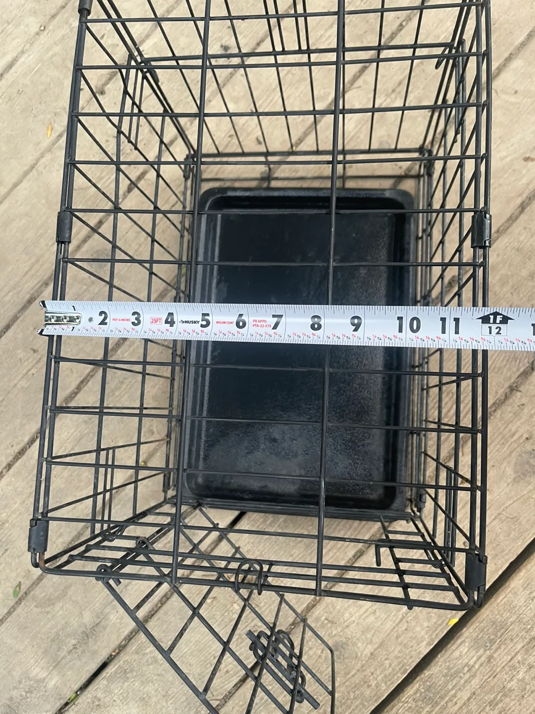 Black Collapsible Wire Pet Carrier Crate - Small image indicator(2)