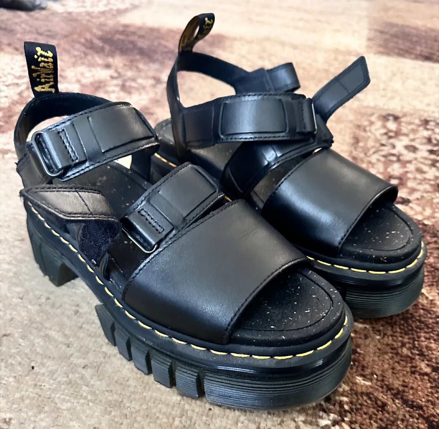Dr. Martens Blaire Black Leather Sandals thumbnail