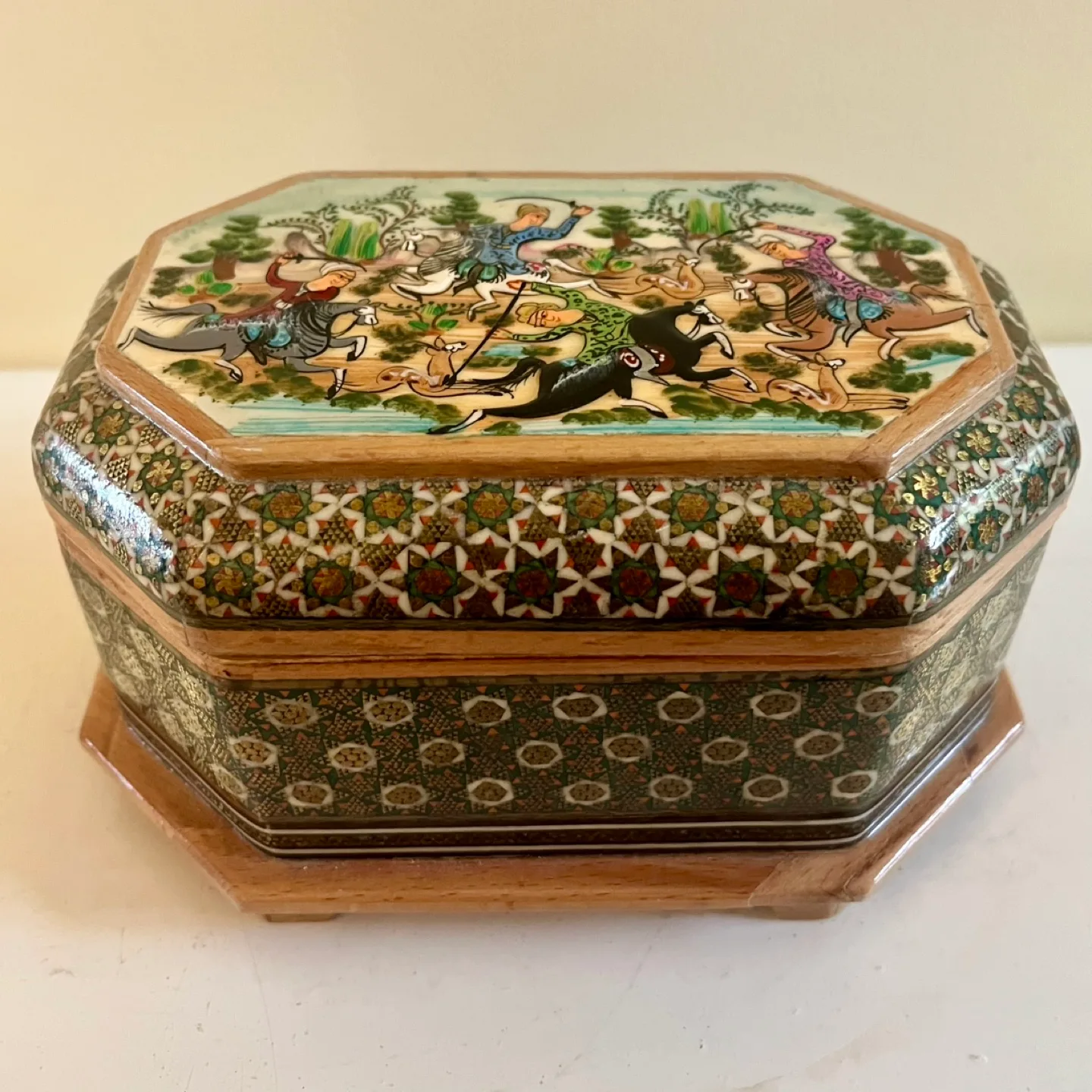 VTG Persian Katam Inlaid Wood Box thumbnail