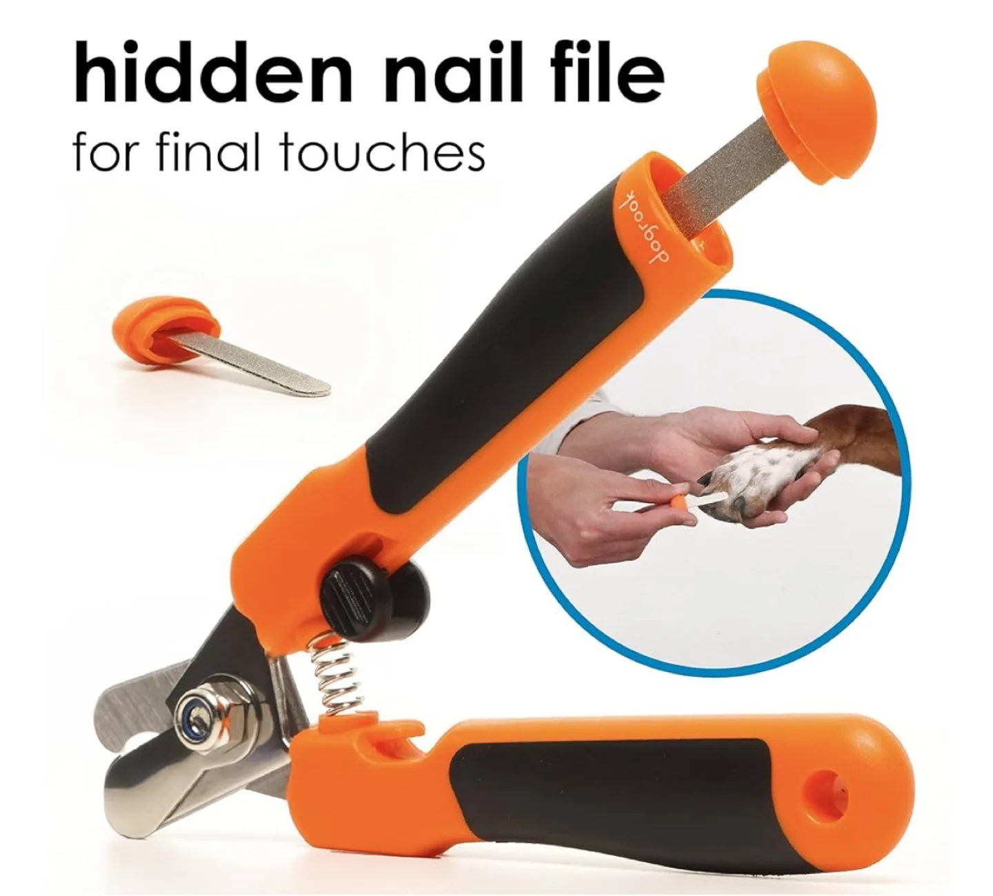 Dogrook Pet Nail Clipper with Hidden Nail File image indicator(3)