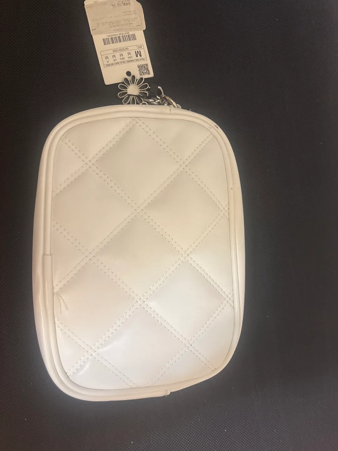 White Quilted Crossbody Bag thumbnail