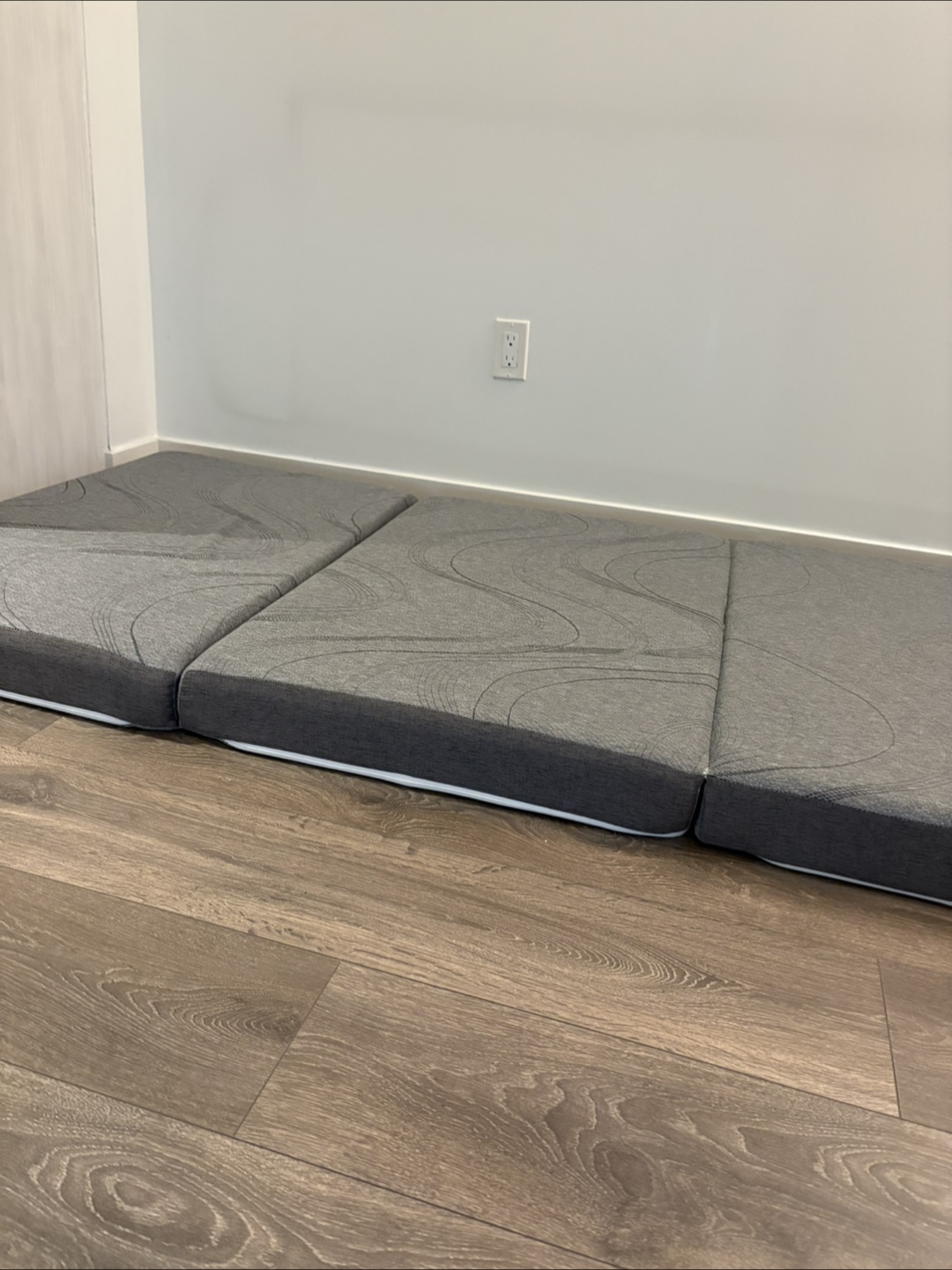 Tri-Fold Twin Mattress - Grey - photo 2