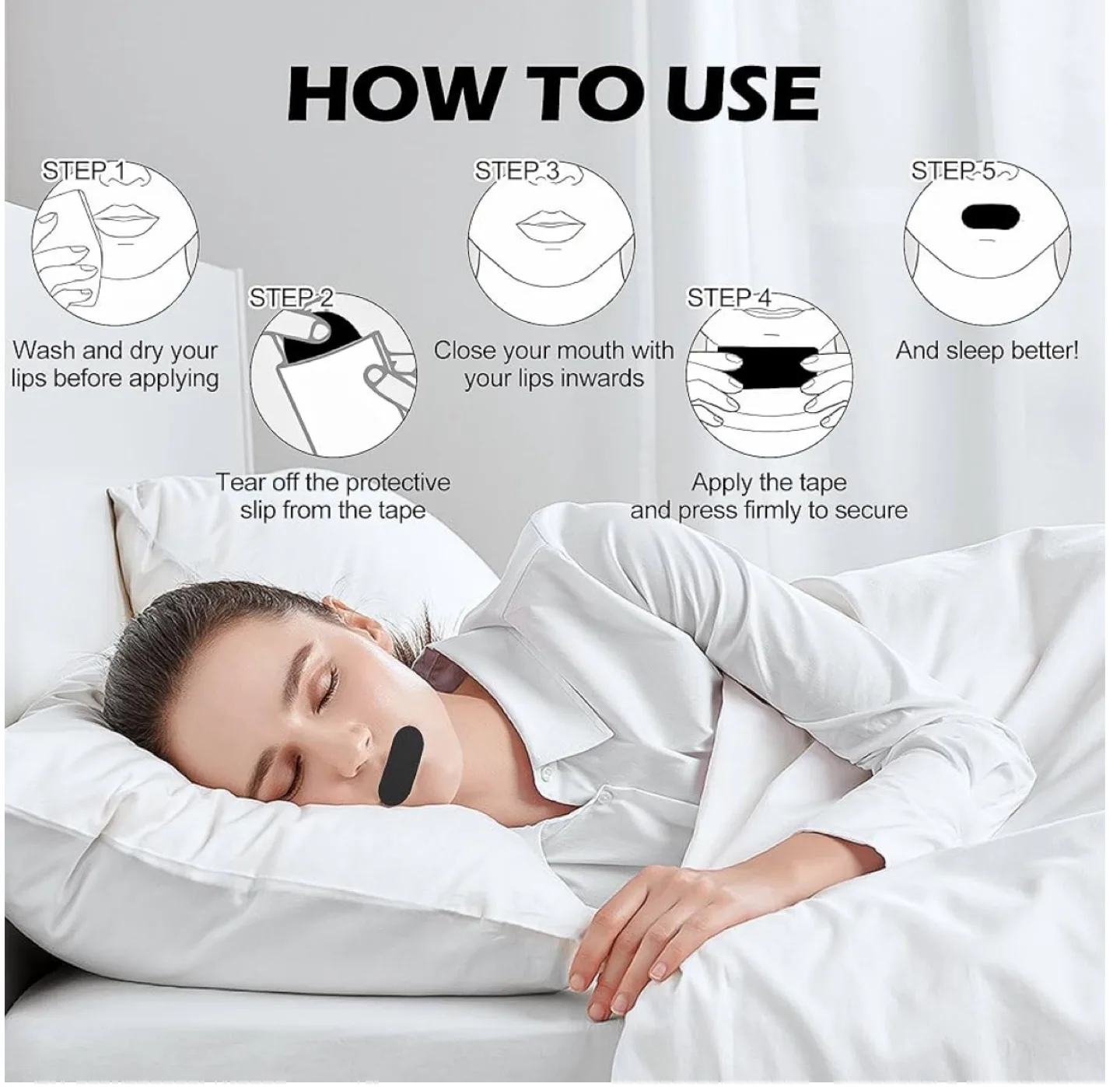 Mouth Tape - 60 Sheets image indicator(2)