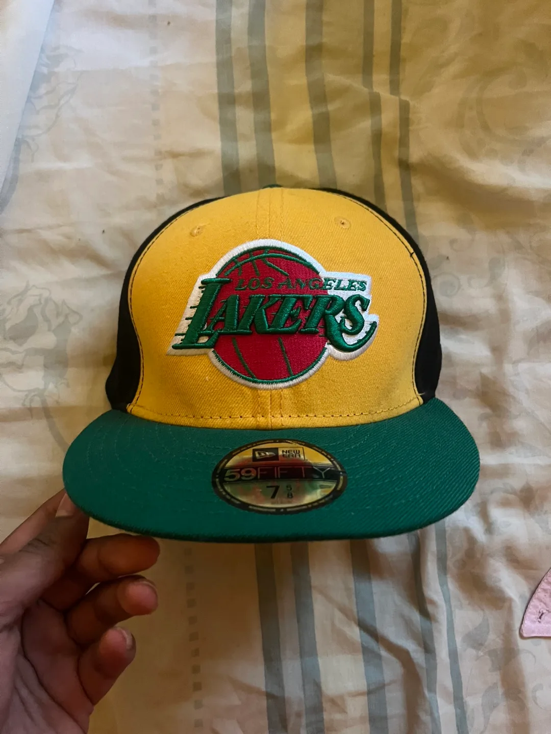 New Era Los Angeles Lakers 59FIFTY Fitted Hat 7 5/8 thumbnail