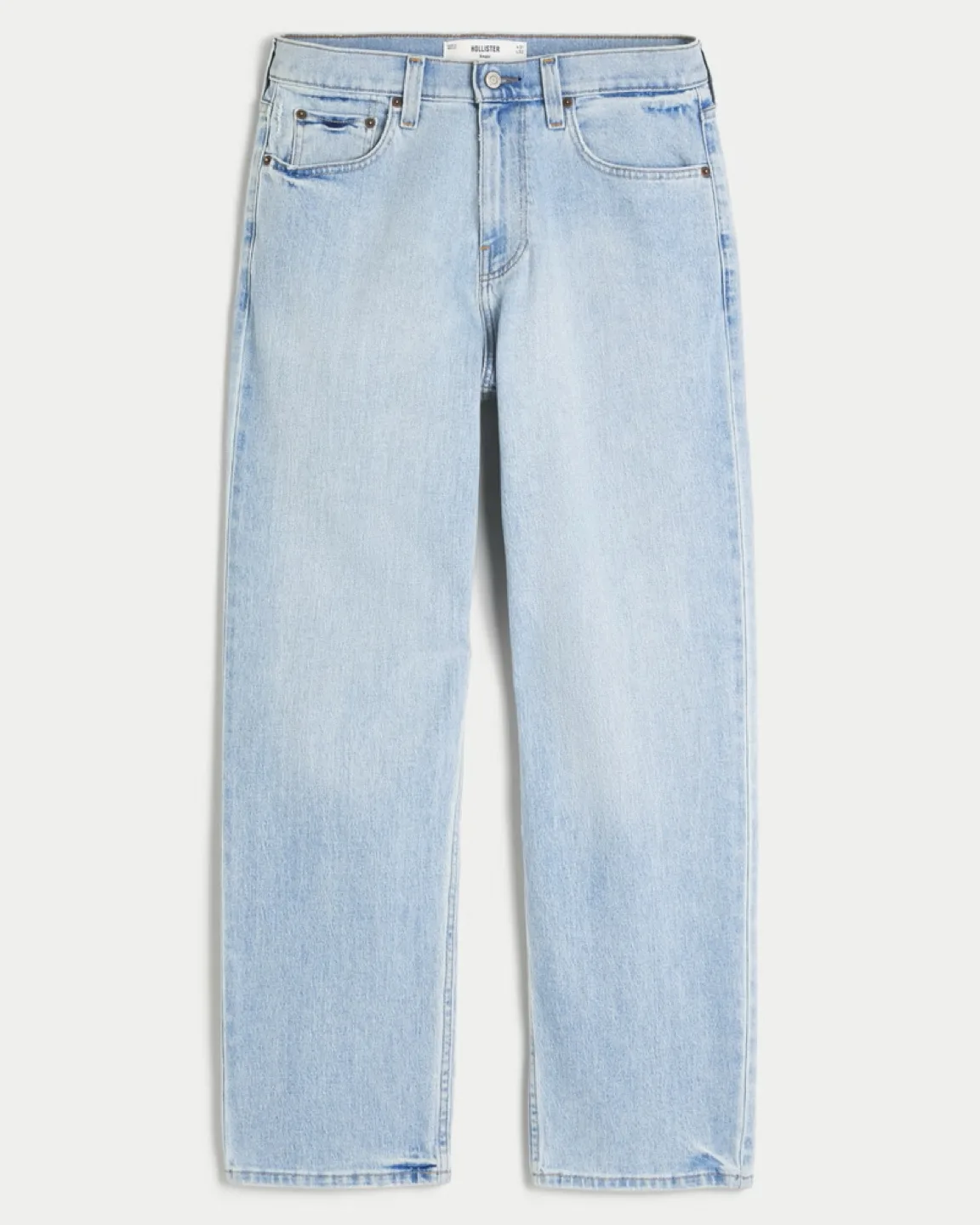 Hollister Light Wash Baggy Jeans thumbnail