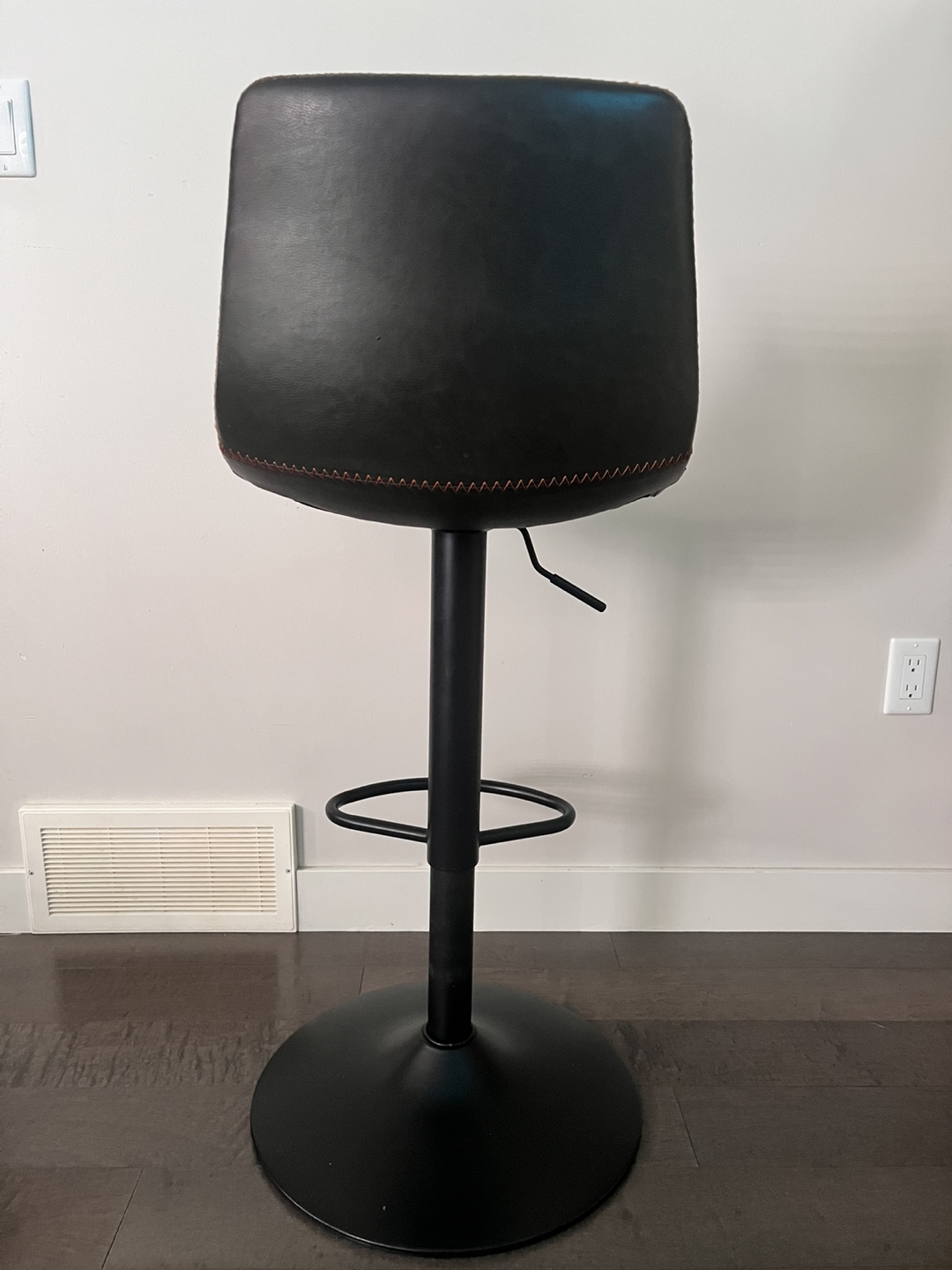 Set of 3 Black Bar Stools