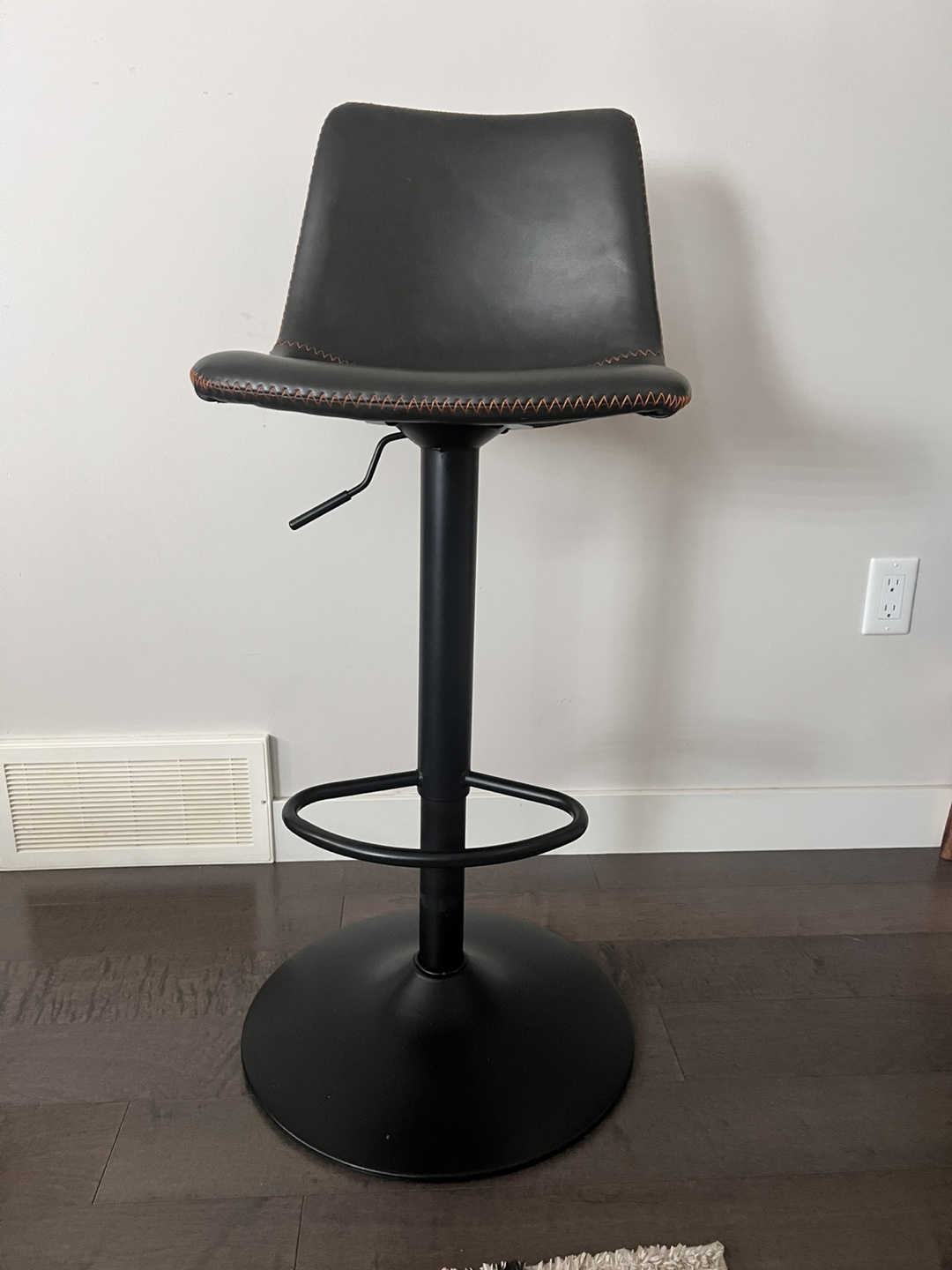 Set of 3 Black Bar Stools - photo 3