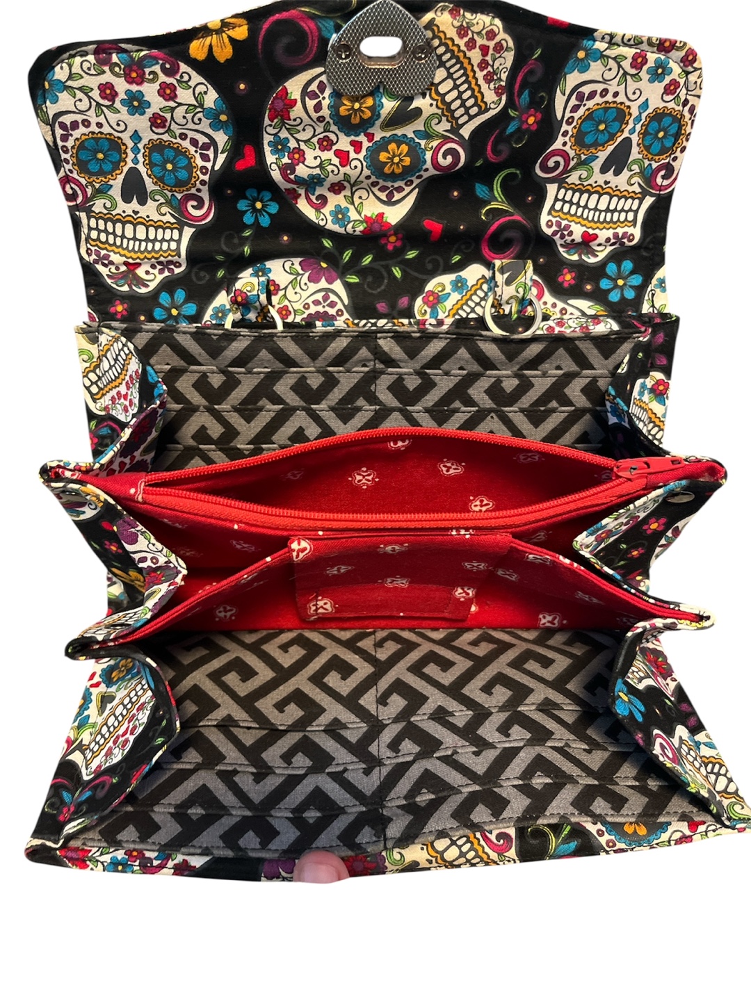 Skull Print Flap Wallet - photo 3