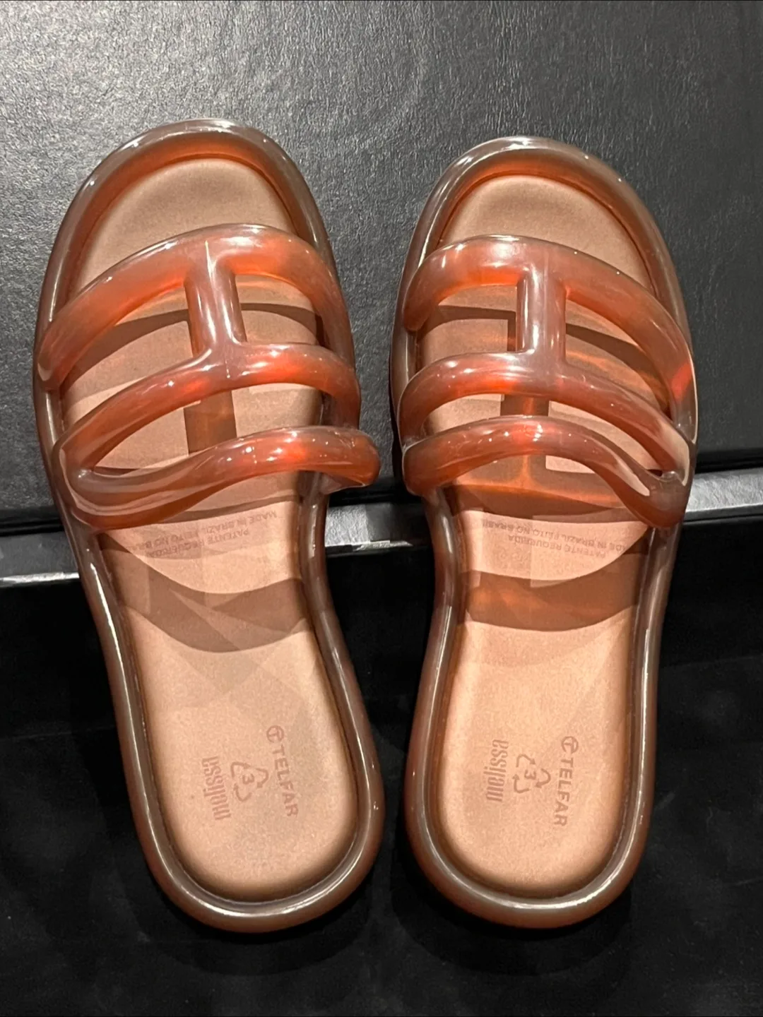 Melissa x Telfar Jelly Slides Size 9 thumbnail