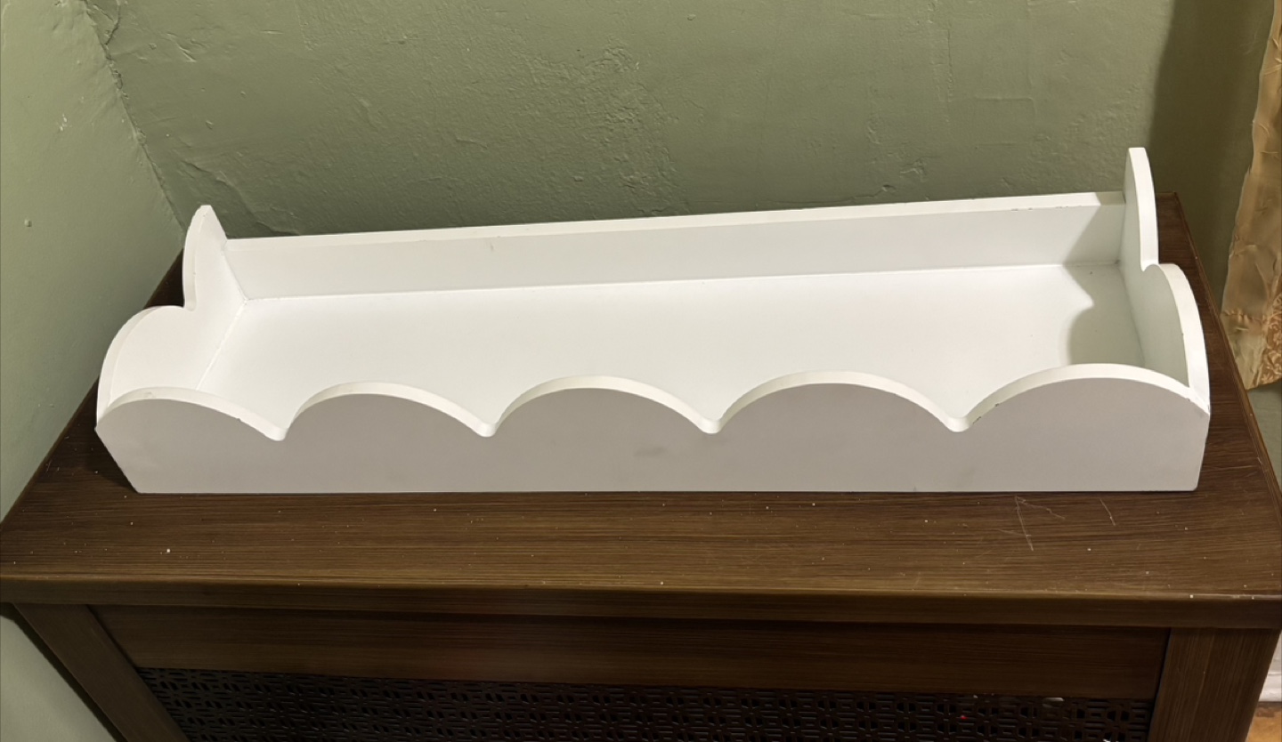 White Wooden Shelf - photo 2