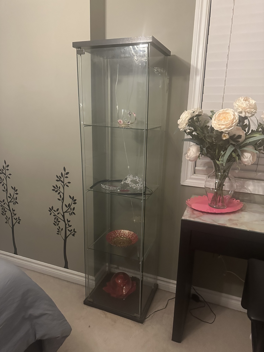IKEA Detolf Glass Display Cabinet