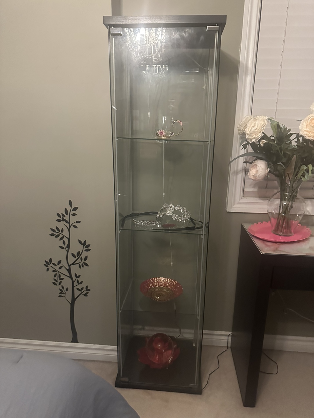 IKEA Detolf Glass Display Cabinet - photo 2