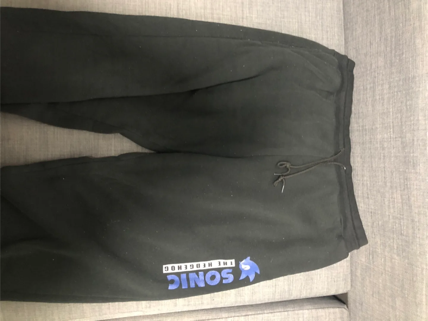 Sonic the Hedgehog Black Sweatpants - XL thumbnail
