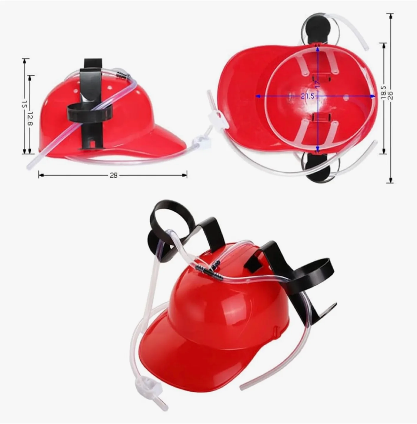 Red Drinking Helmet - Novelty Party Hat image indicator(3)