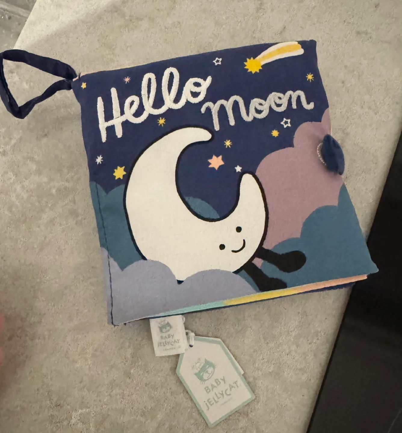 Baby Jellycat Hello Moon Fabric Book BRAND NEW thumbnail