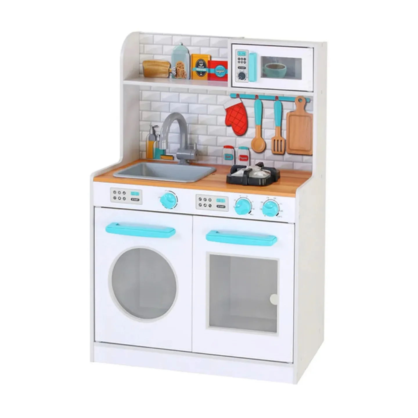 Junior Pro Wooden Kitchen Play Set thumbnail