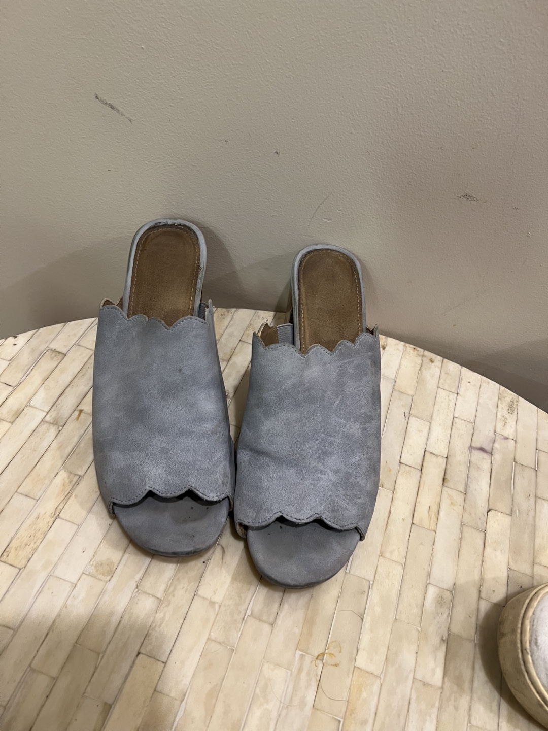 Banana Republic Denim Heeled Mules