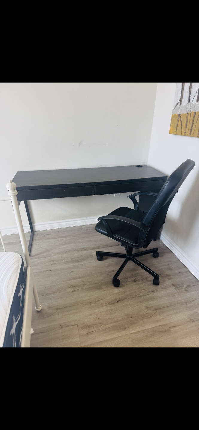 Black IKEA Desk