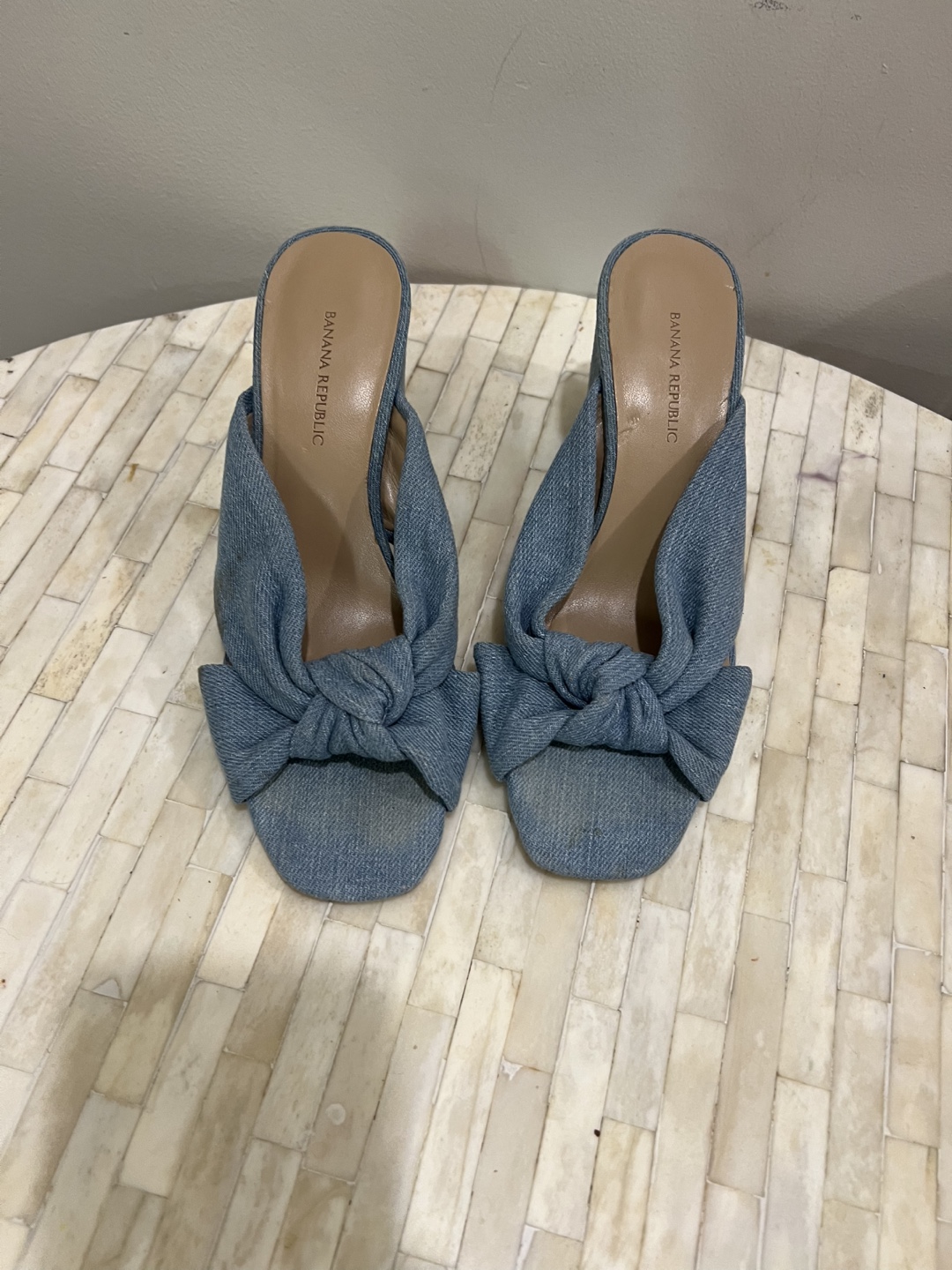 Banana Republic Denim Heeled Mules - photo 3
