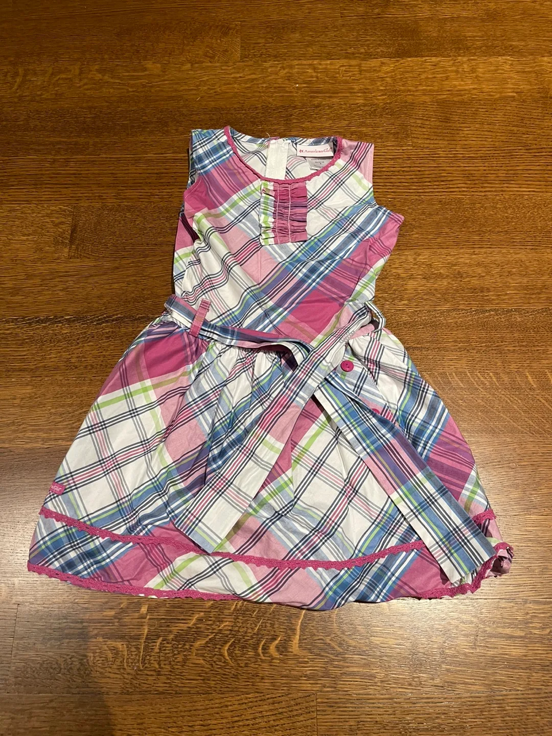 Matching American Girl Doll Plaid Party Dress Set 🇨🇦 image indicator(2)