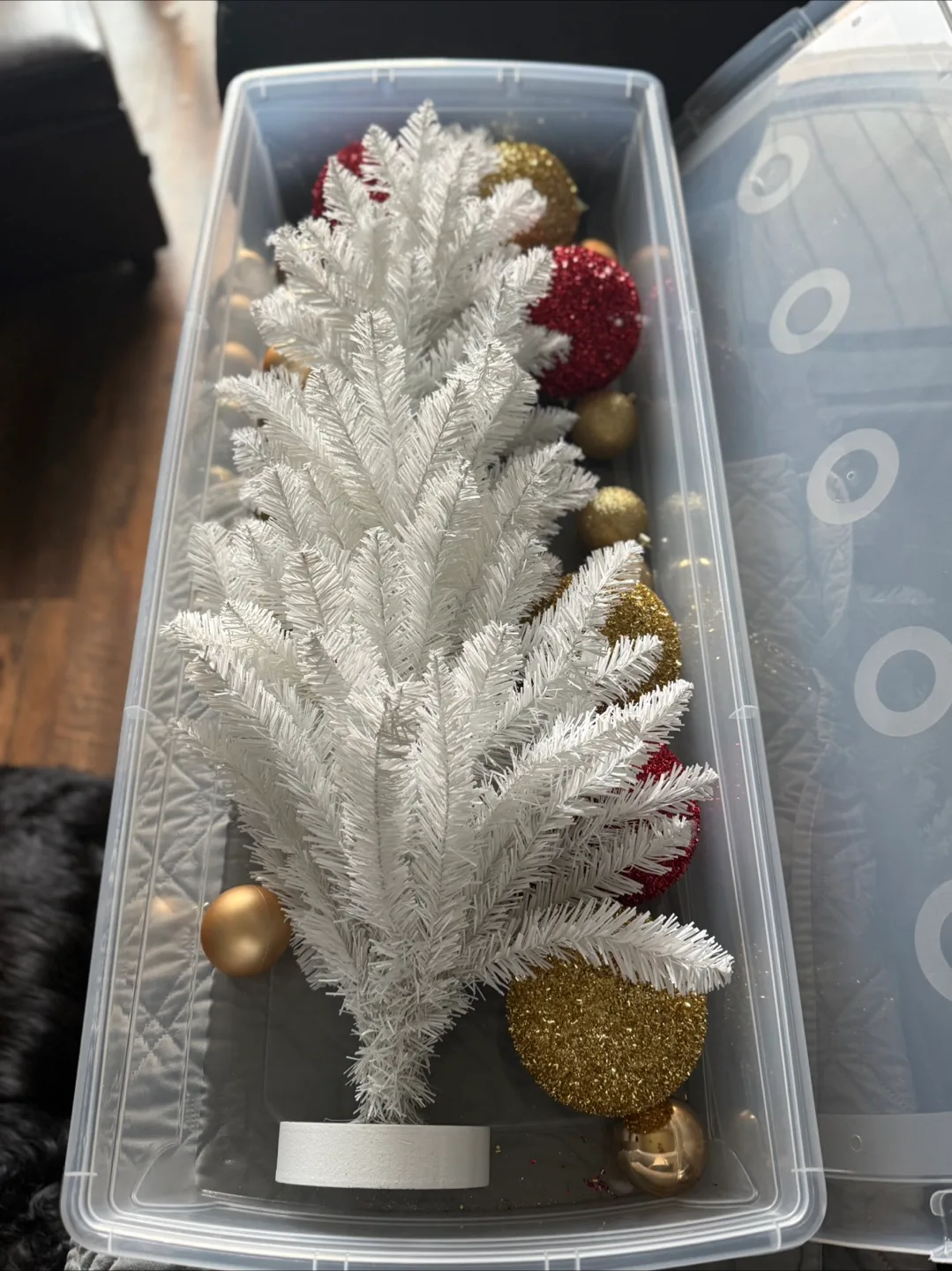 Small White Christmas Tree with Ornaments image indicator(3)