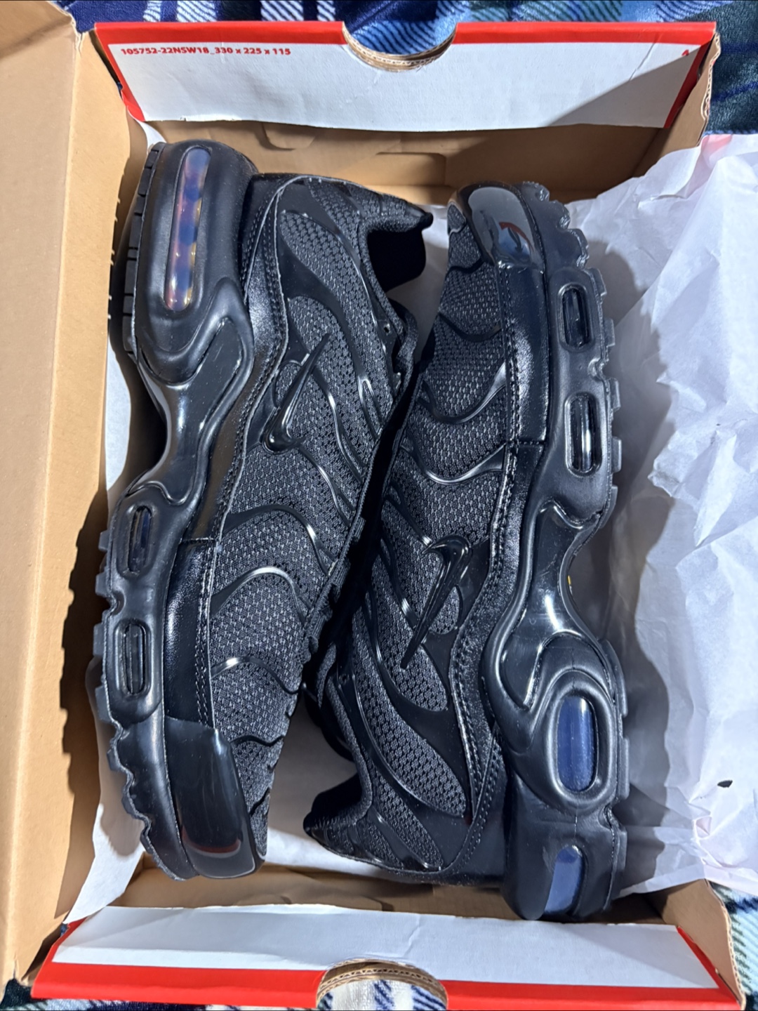 NEW Nike Air Max Plus “Triple Black” – Size 10