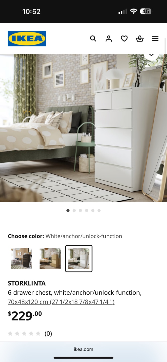 IKEA STORLINTA 6-Drawer Chest - photo 4