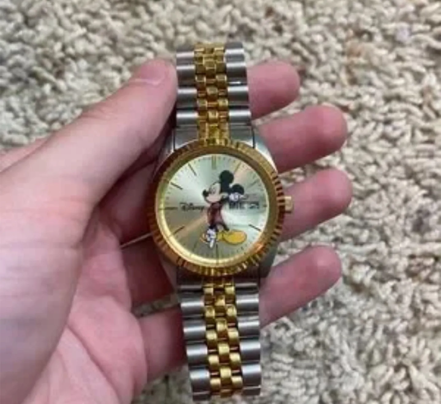 Disney Mickey Mouse Two-Tone Watch thumbnail