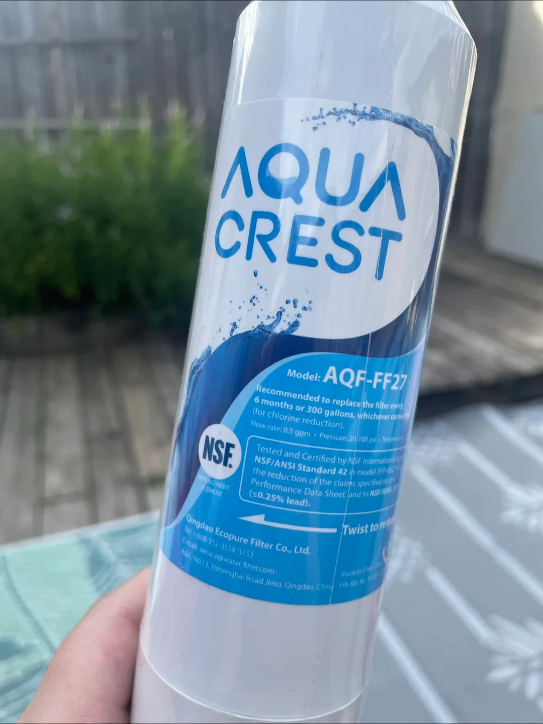 Aqua Crest AQF-FF27 Water Filter - New thumbnail