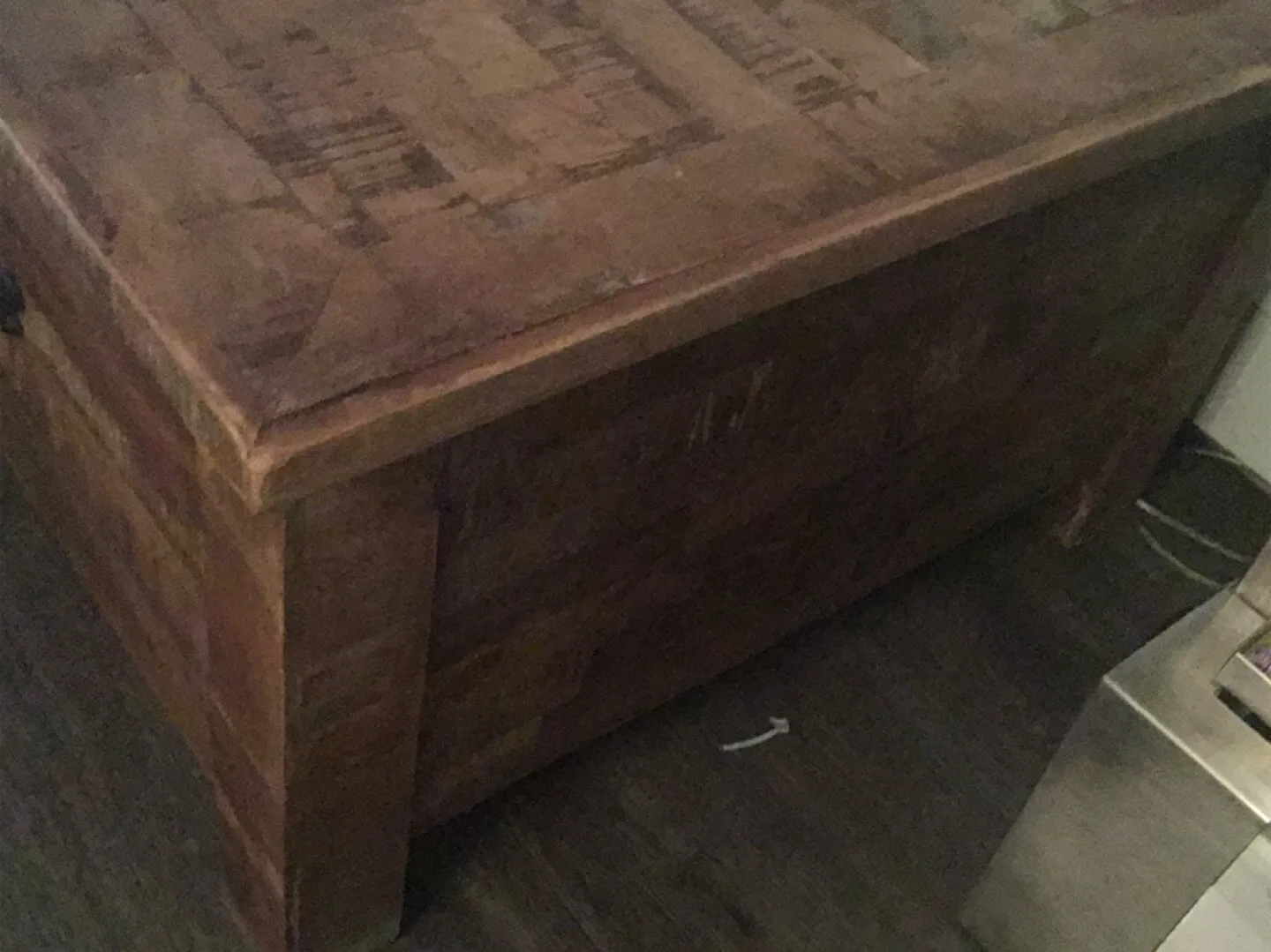 🇨🇦Rustic Wood Coffee Table with Drawers image indicator(4)