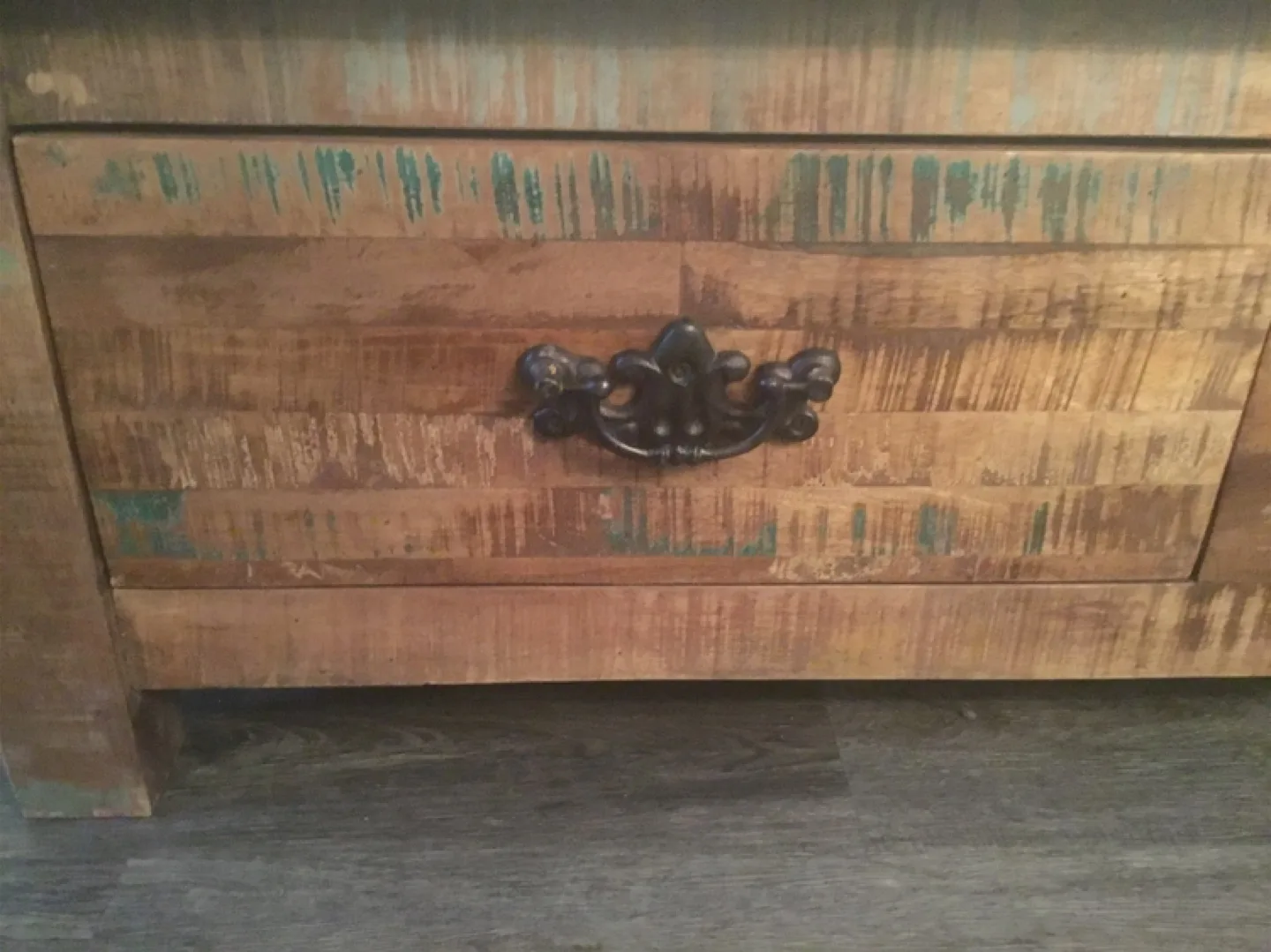 🇨🇦Rustic Wood Coffee Table with Drawers image indicator(2)