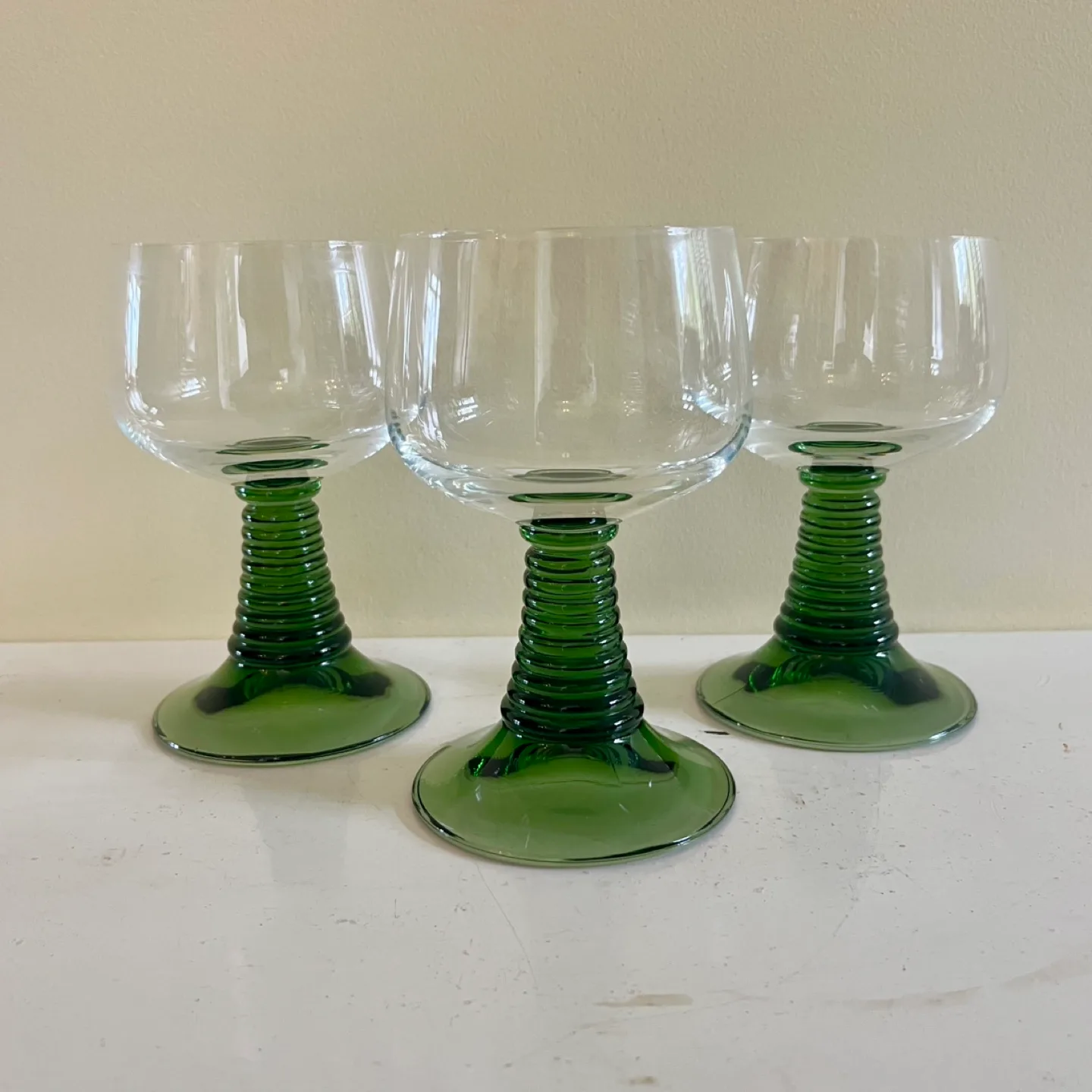 3 MCM Roemer Schott Zwiesel Crystal Wine Goblets thumbnail
