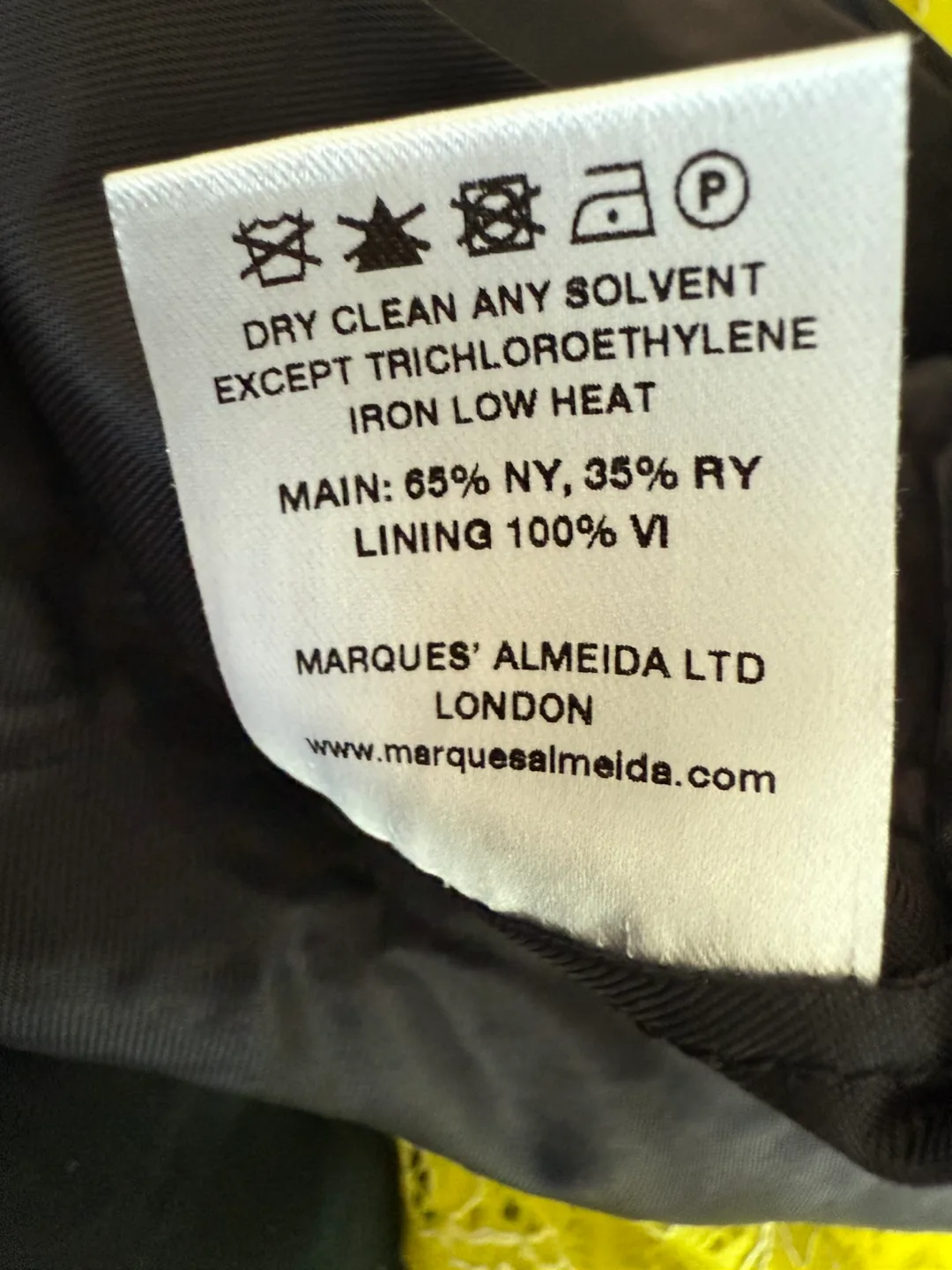 Marques'Almeida Yellow Lace Skirt - Size 6 image indicator(6)