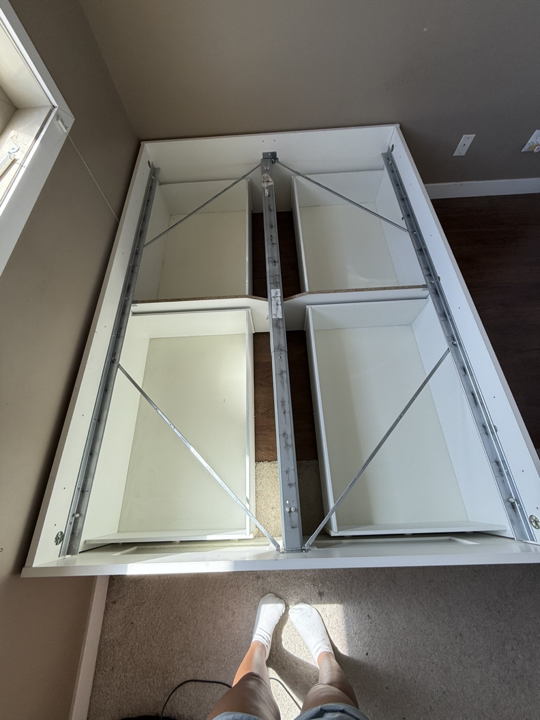 IKEA Brimnes Full Bed Frame with Storage - White - photo 4