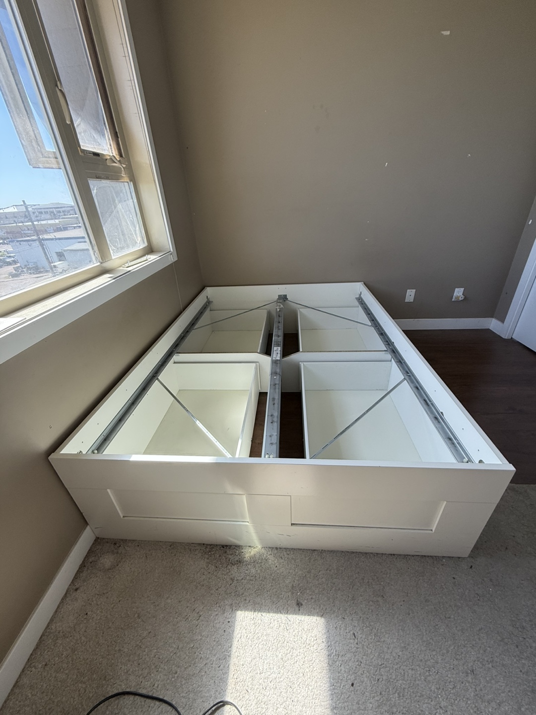 IKEA Brimnes Full Bed Frame with Storage - White - photo 3
