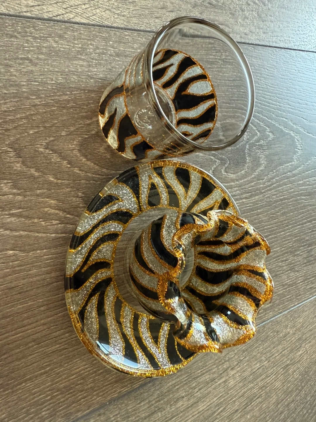 JIAHT OWA Zebra Print Glass Set thumbnail
