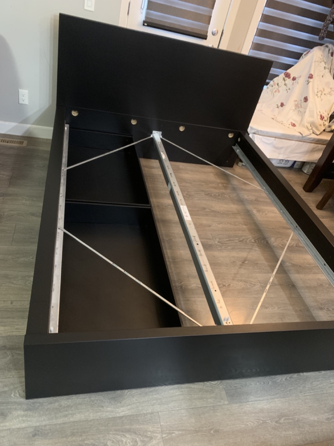 Queen Bed Frame with Storage Drawers - photo 5