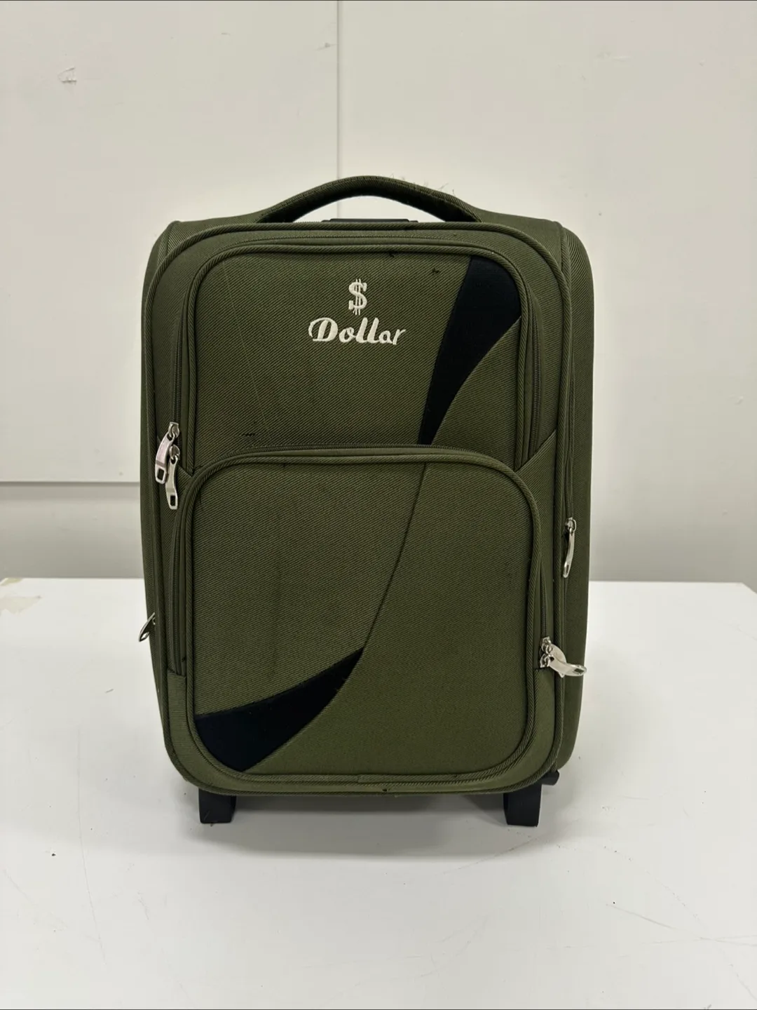 Dollar Olive Green Carry-On Suitcase thumbnail