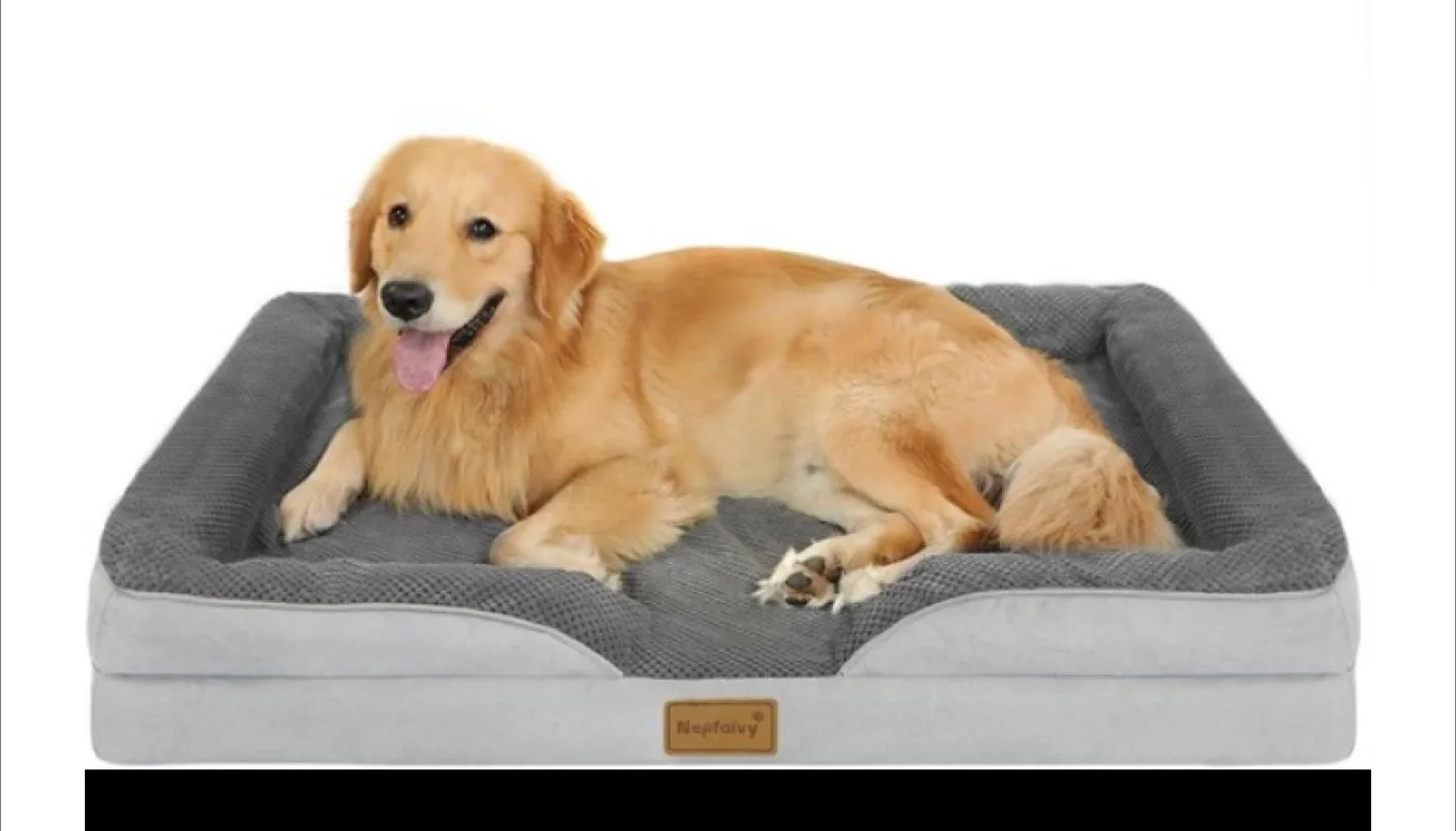 OhGeni Orthopedic Dog Bed - XLarge, Grey thumbnail