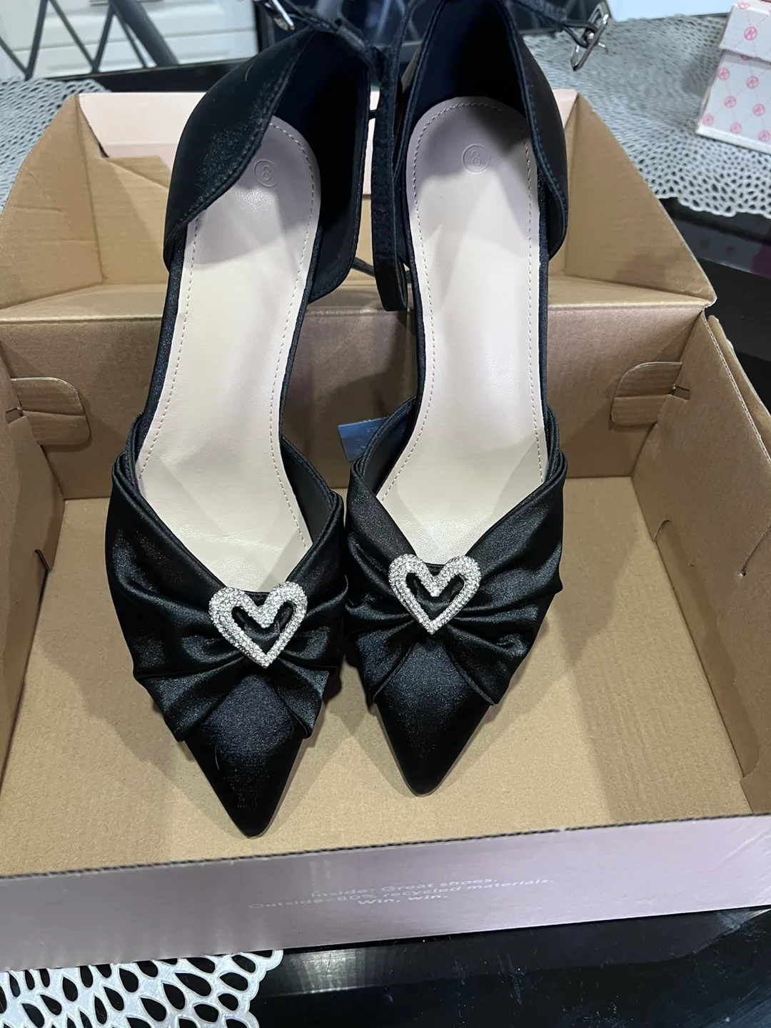 IZRY Black Heels - Size 8 image indicator(9)