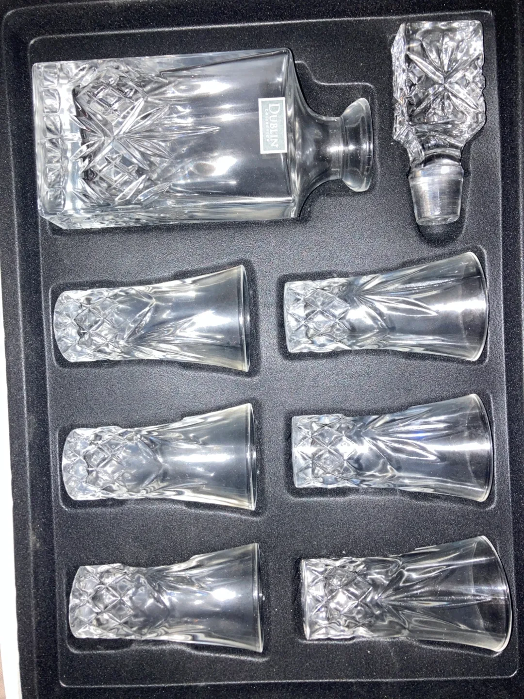 Dublin Crystal Decanter & Shot Glass Set thumbnail