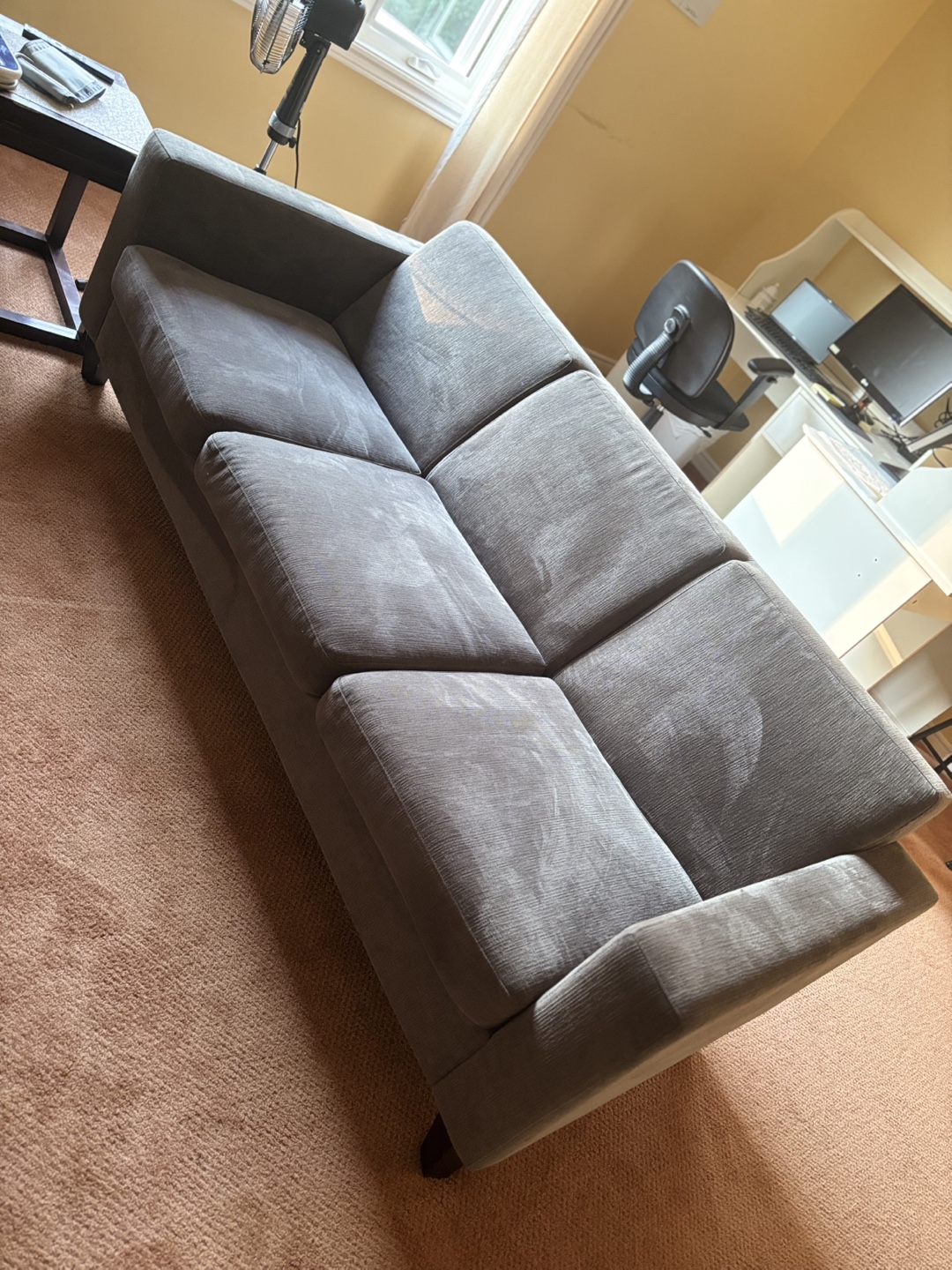 Grey Three-Seat Sofa