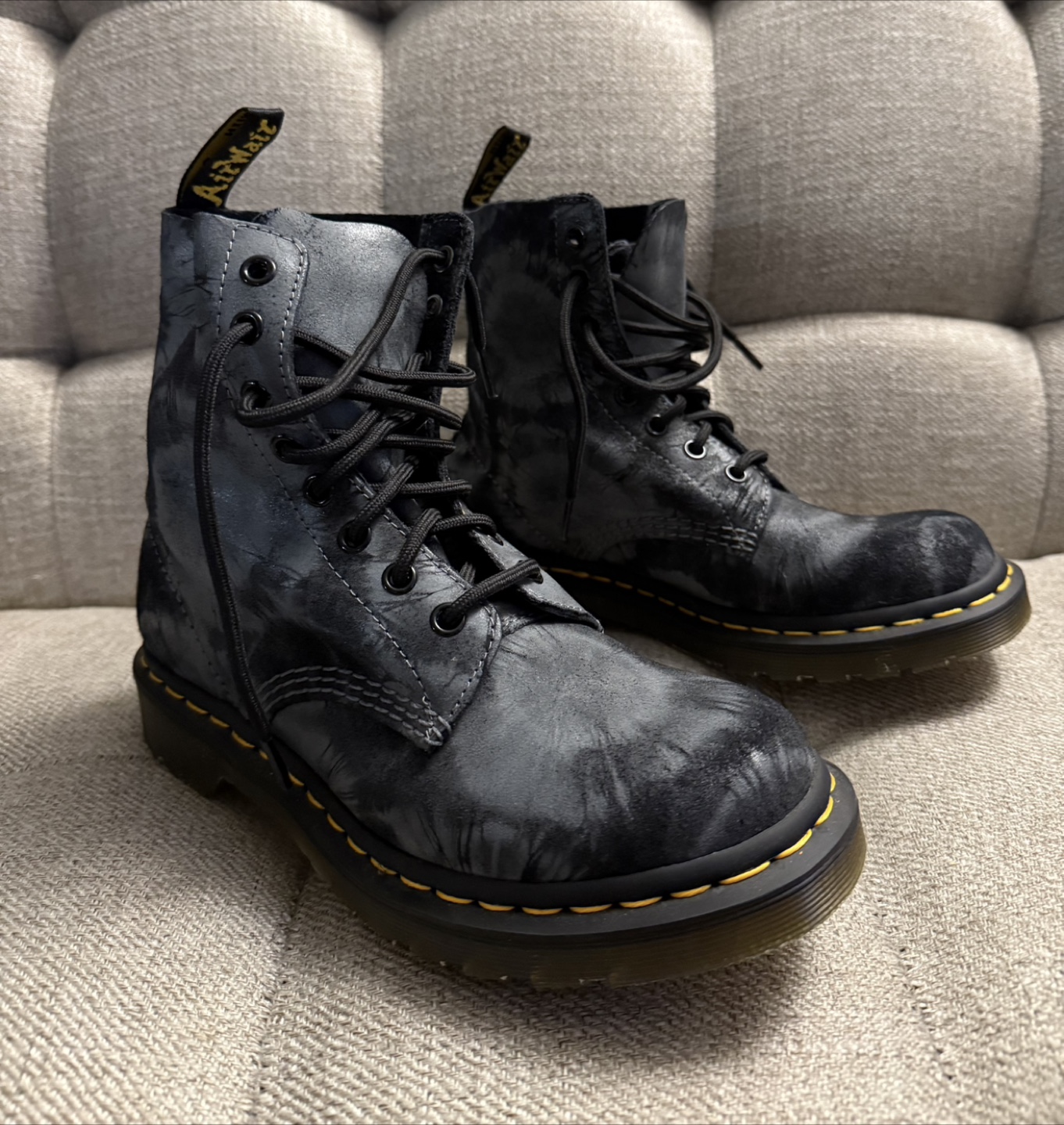 Dr. Martens 1460 Pascal Black Charcoal tie dye - photo 2