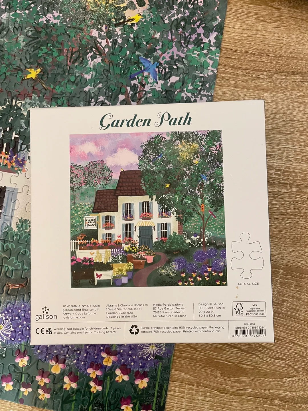 Galison “Garden Path” 500-Piece Puzzle thumbnail